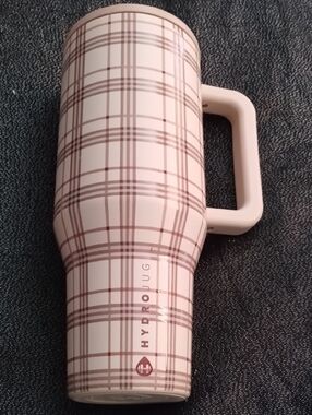 HydroJug Blush Plaid Insulated Travel Tumbler